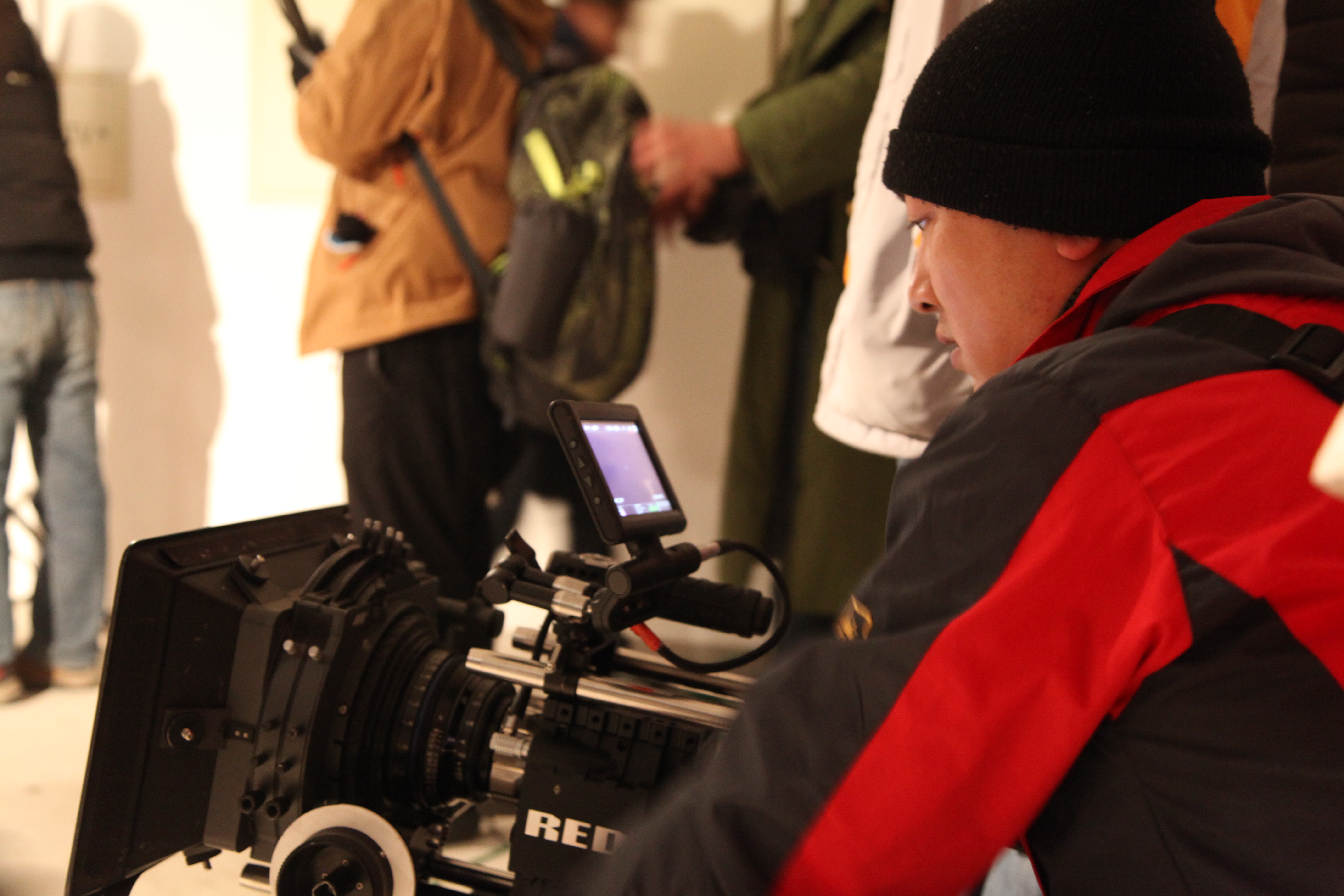 导演在北京拍摄电影现场幕后